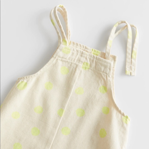 NWT Zara 18-24m Neon polka dot twill overalls - Picture 3 of 3